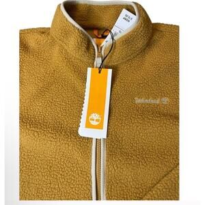 Timberland Men Warm Fleece/Sherpa Vest - Color: Wheat - Size: Large